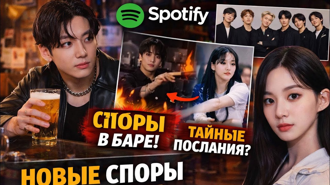 Чонгук замечен в баре | Снова слухи о романе Чонгука и Винтер? Spotify и BTS 