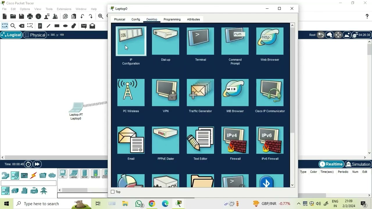 Demonstrate the use of wireless LAN