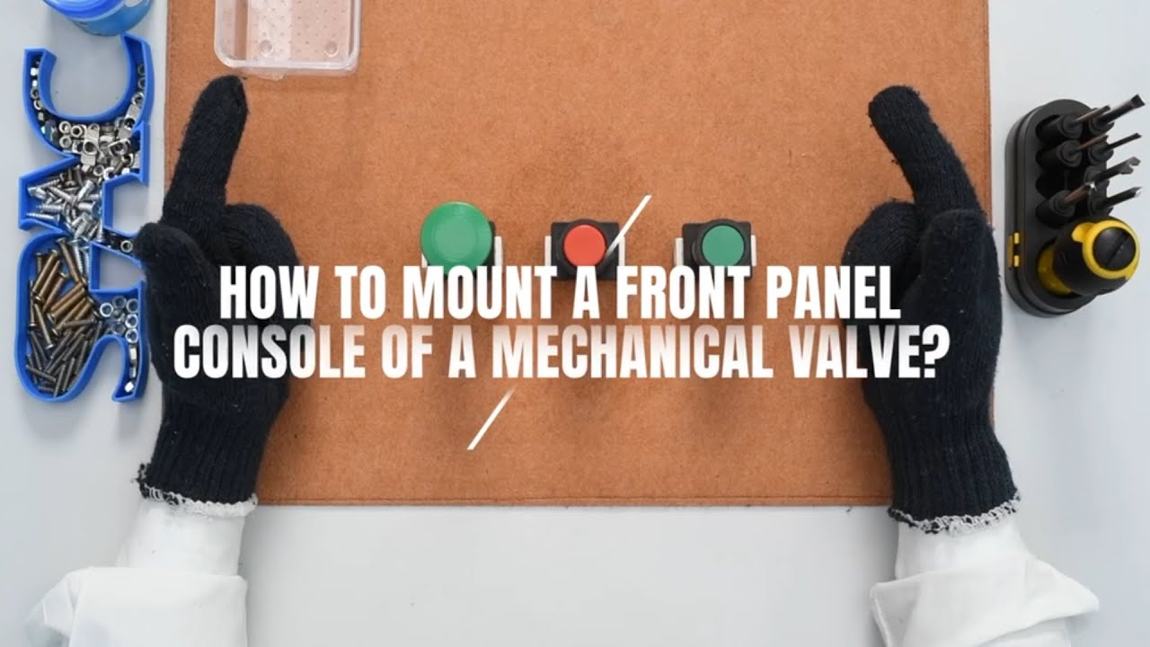 How to Mount a Front Panel Console of a Mechanical Valve?