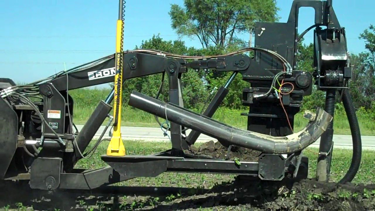 BRON Add-On Drainage Plow in Action