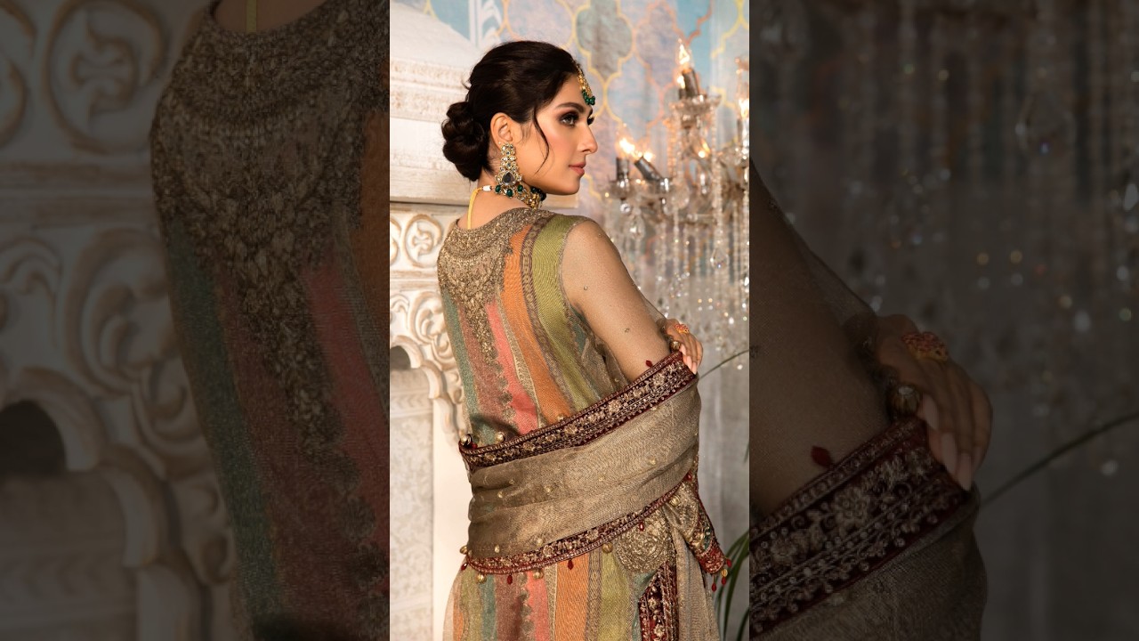 Pakistani Actor Aiza khan Fancy Soot Embroidered Maria B Collection 2025  | Fashiontrend | Aizakhan