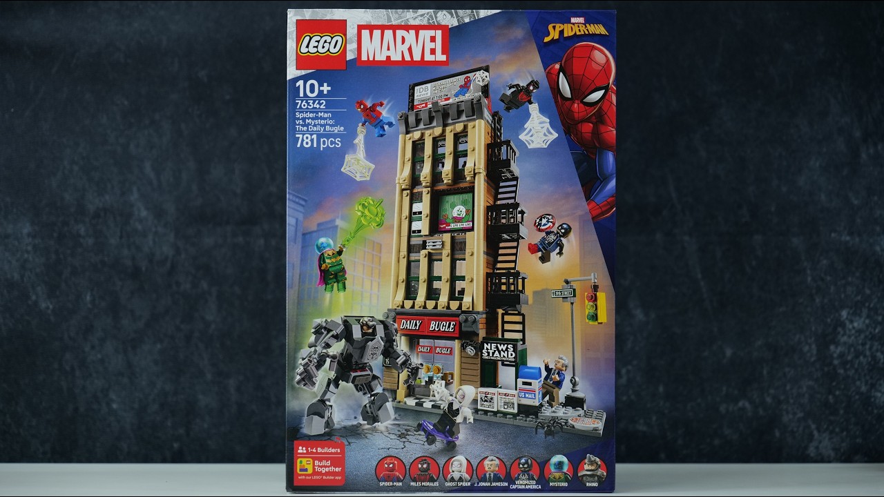 LEGO Marvel Super Heroes 76342 Человек-паук против Мистерио: The Daily Bugle — Обзор скоростной с...