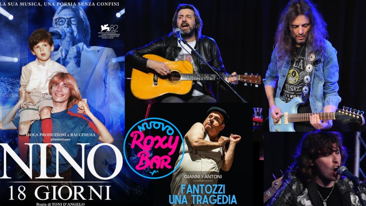 Nuovo Roxy Bar 4.12.25 con Nino D'Angelo, Omar Pedrini, Gianni Fantoni, Cicci Bagnoli, Deshedus