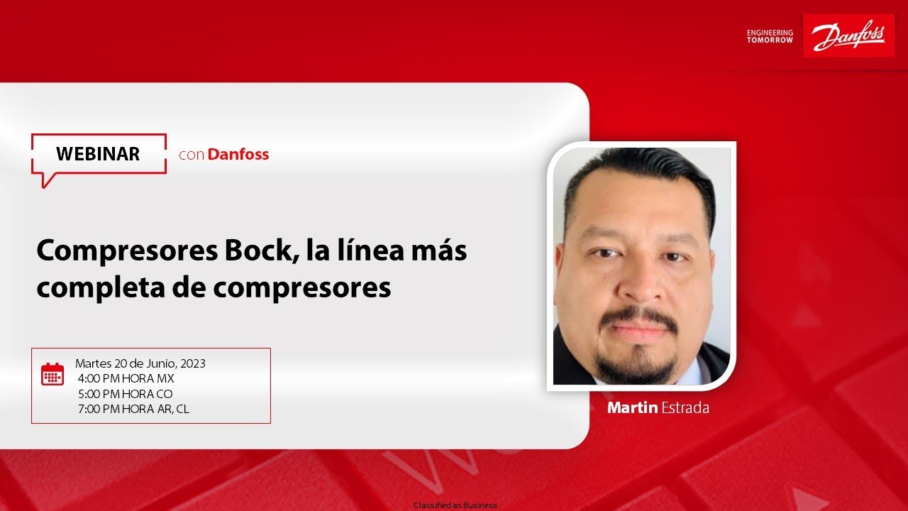 Webinar: Compresores Bock, la línea más completa de compresores
