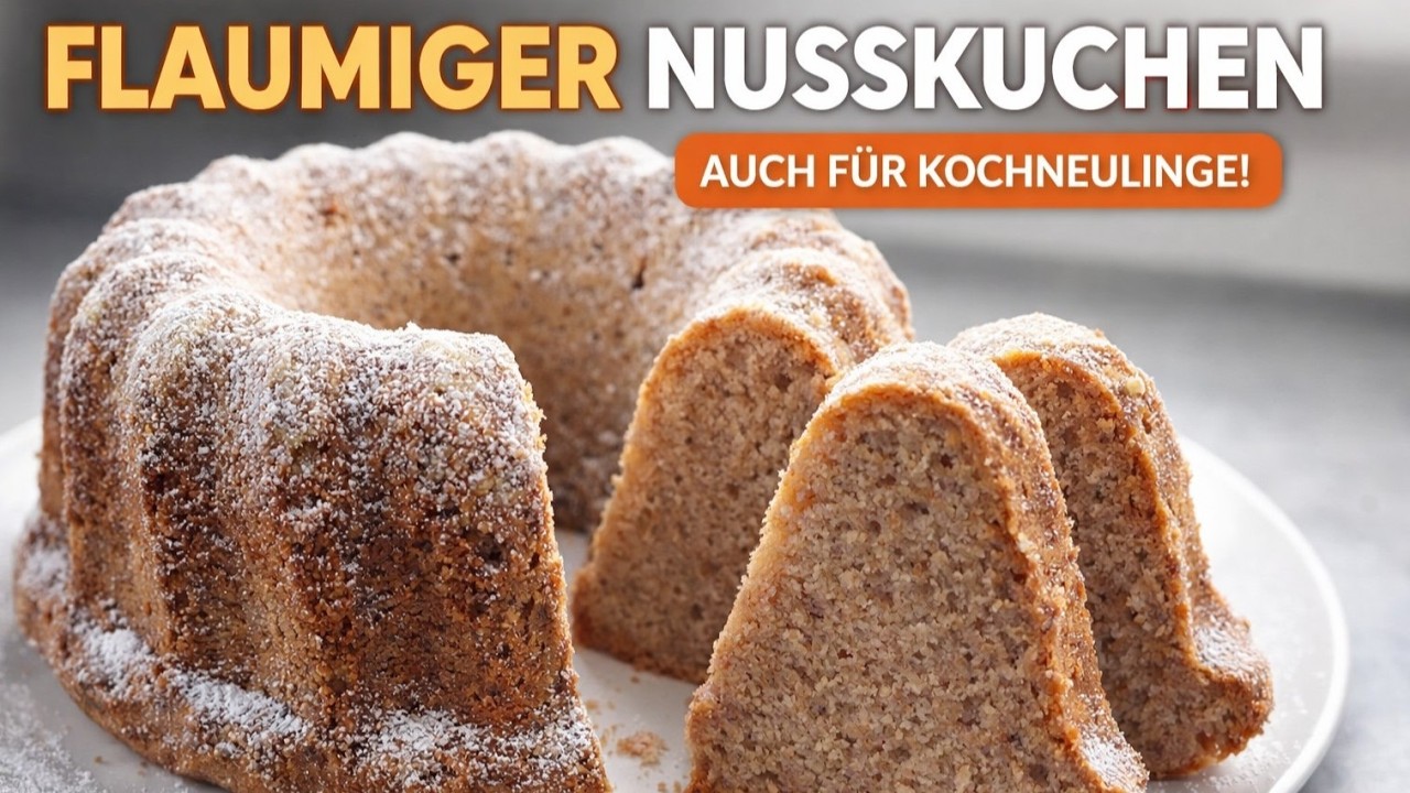 Der perfekte Nusskuchen: fluffig, saftig, einfach