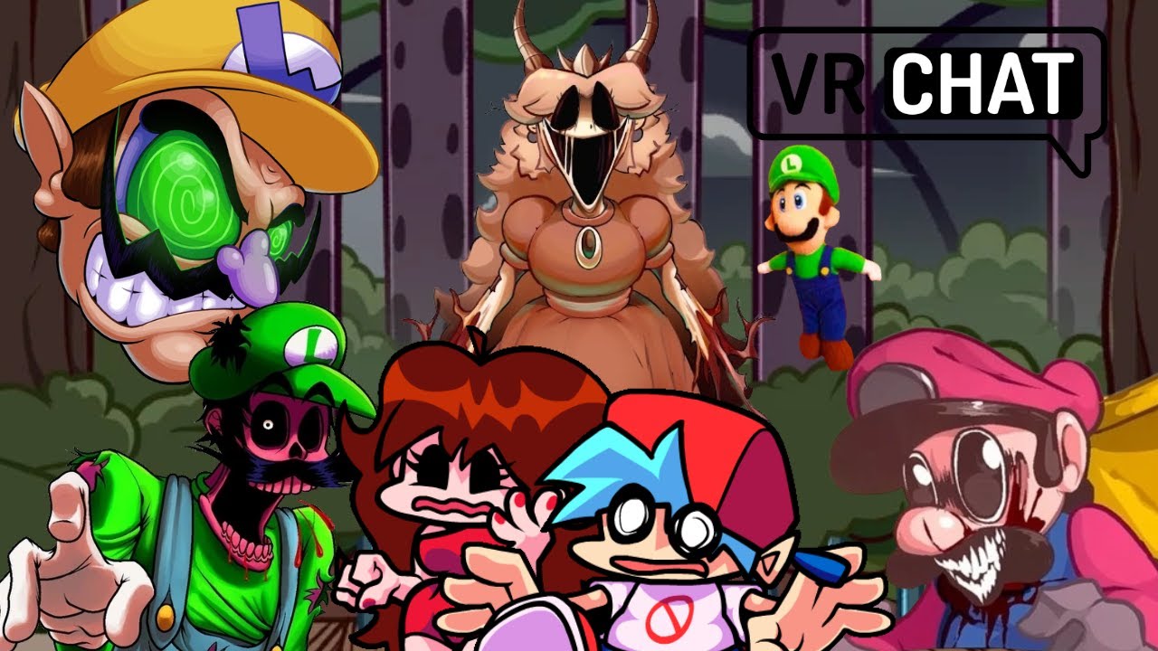 Friday Night Funkin Mario's Madness VRchat epeisod 3 Remasterd Woodland Of Lies