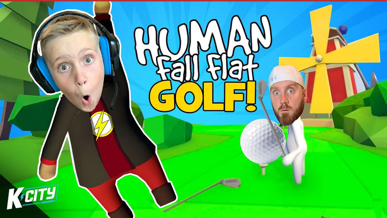 Human Fall Flat GOLF!!! (Race to the Final HOLE Challenge) K-CITY GAMING