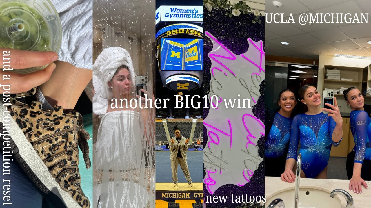 another BIG10 win/post-competition reset🥇🧖🏼‍♀️ UCLA @ The University of Michigan