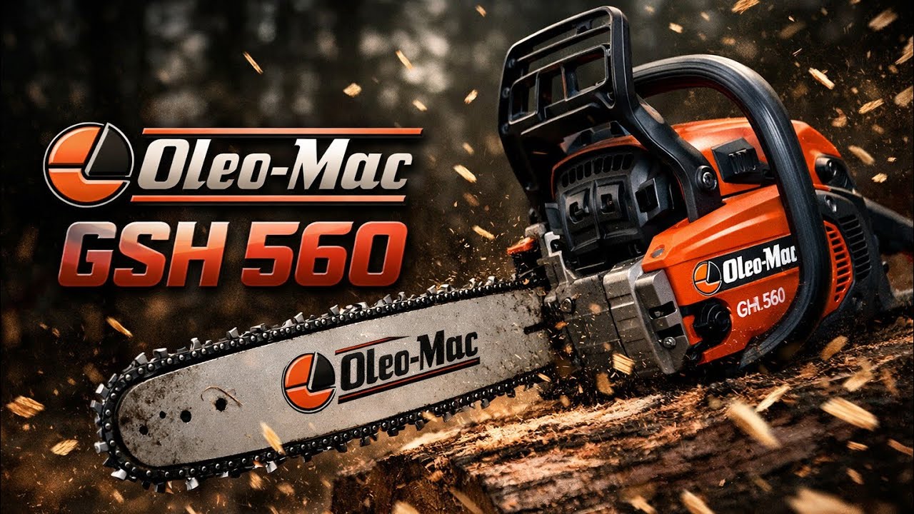 Oleo-Mac GSH 560 Kicsomagolás és Próba! (1)