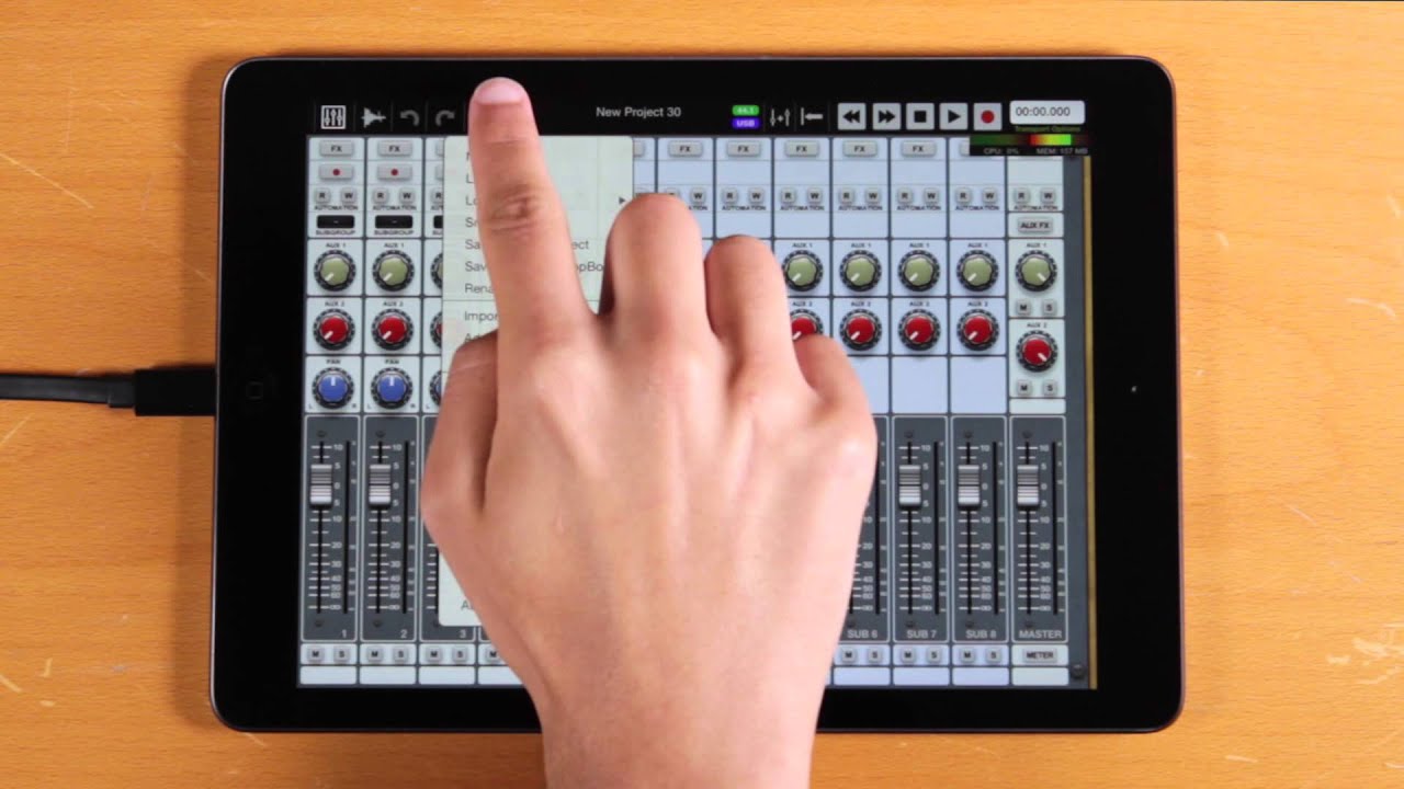 Apogee Quartet - Recording with Auria on iPad