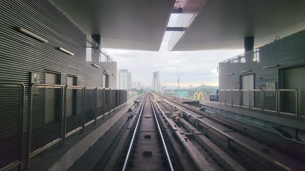 Kwasa Damansara past Bandar Utama PJ Petaling Jaya Selangor @explorerailchannel