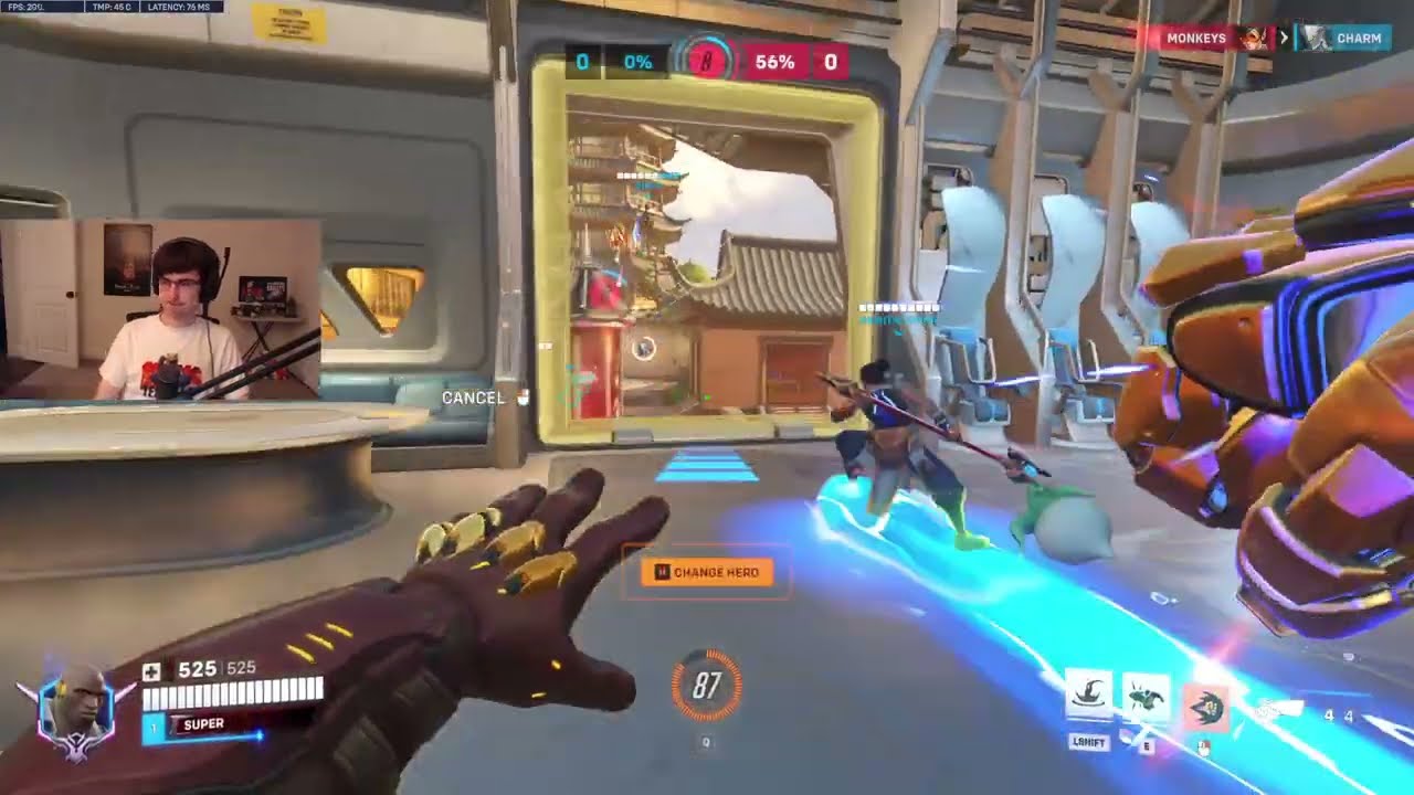 One Punch Man Overwatch 2 — геймплей Super Doomfist, сезон 18, топ-500