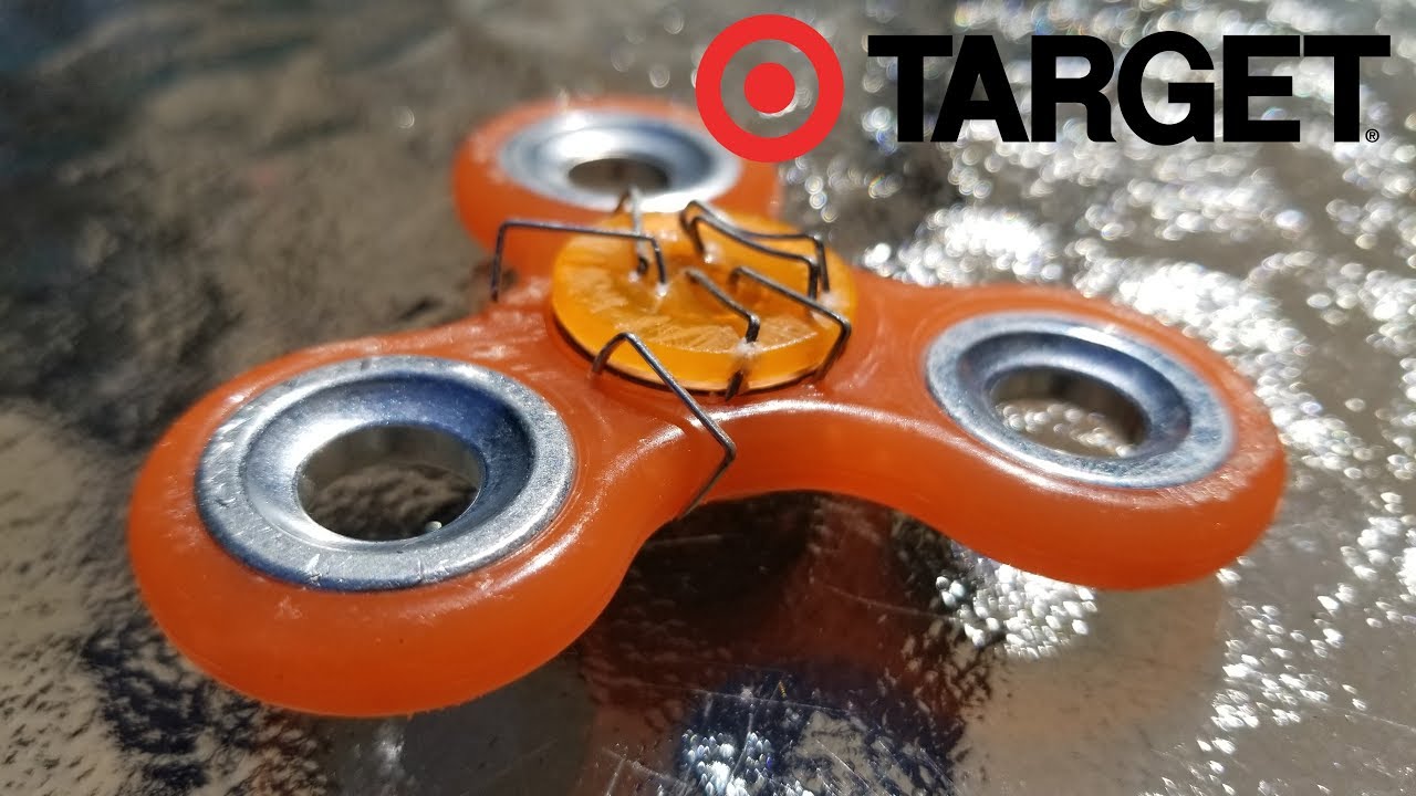 TARGET Fidget Spinner Unboxing Review and Durability Test. Glow in the dark fidget spinner.