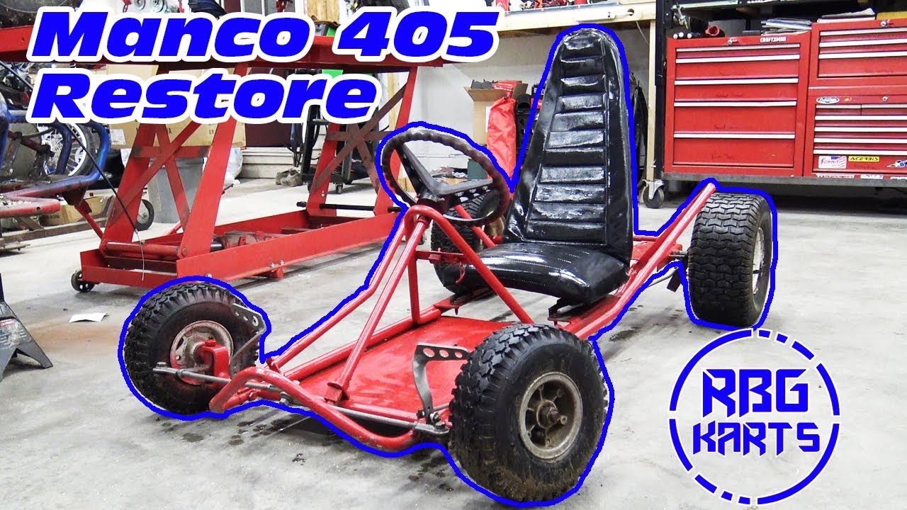 Manco 405 Restoration Ep1 ~ WORLDS FASTEST GO KART?!?! - no