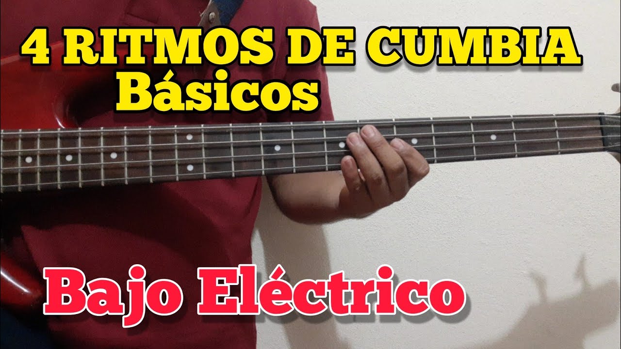 ¿Cómo TOCAR CUMBIAS en Bajo Eléctrico? - 4 RITMOS Básicos / Tutorial para Principiantes