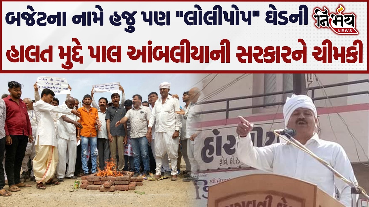 Pal Ambaliya સરકાર પર ઘેડ મુદ્દે બરાબરના ભડક્યા કહ્યું આ ખેડૂતોને પણ લોલી પોપ આપી..| Nirbhay |