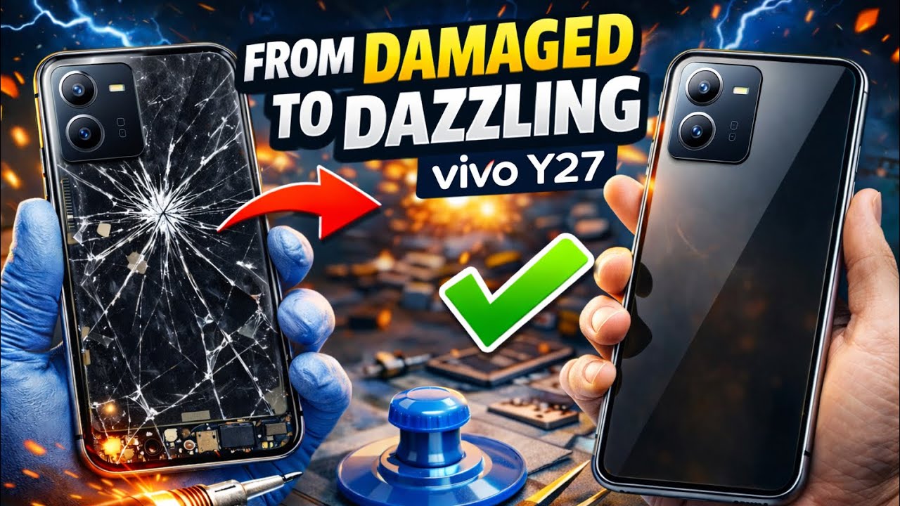 From damaged to dazzling… vivo Y27 folder replacement 