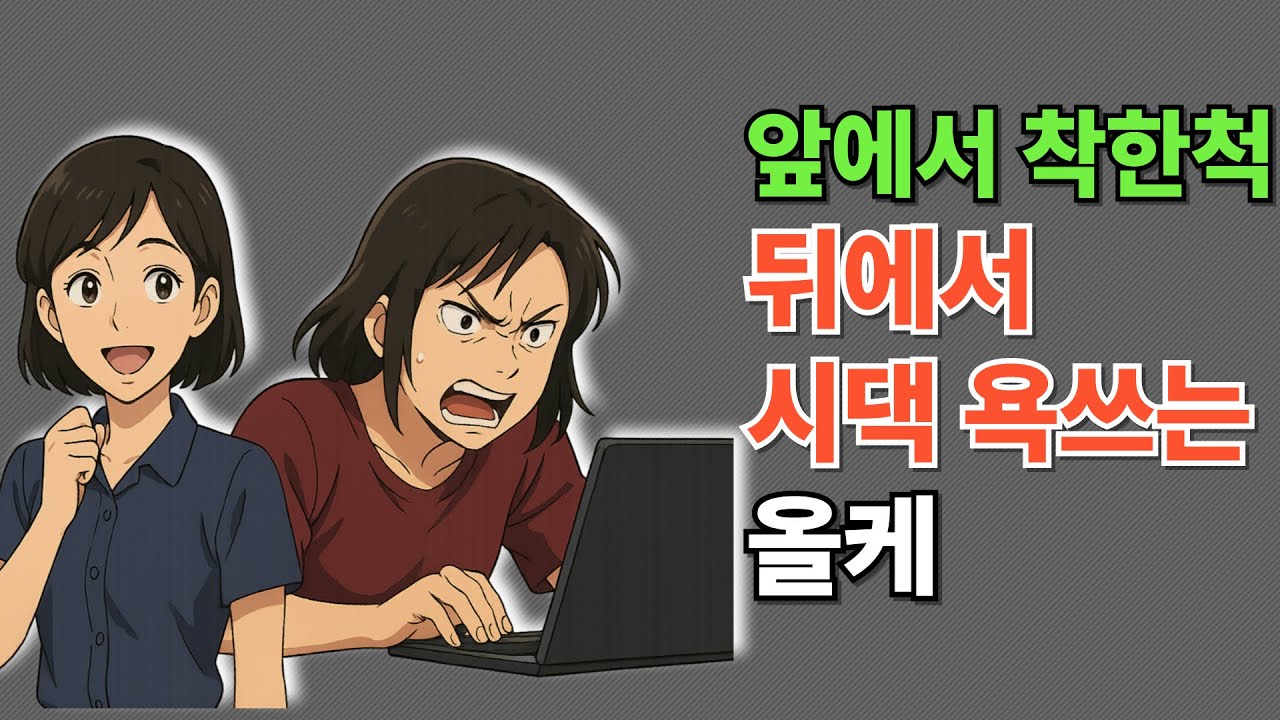 앞에서 착한척, 뒤에선 시댁 욕 올리는 올케
