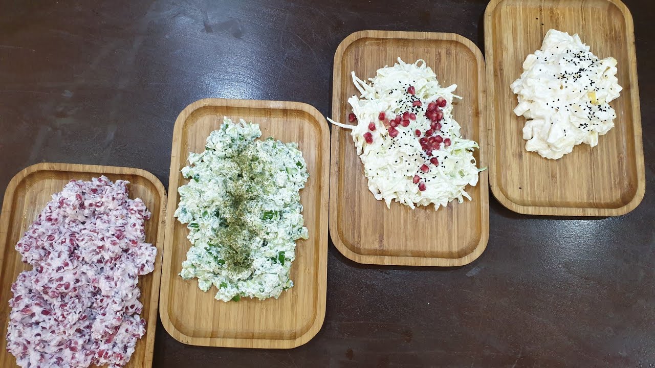 طريقة تحضير  ٤ أنواع مقبلات في المنزل بكل سهولة