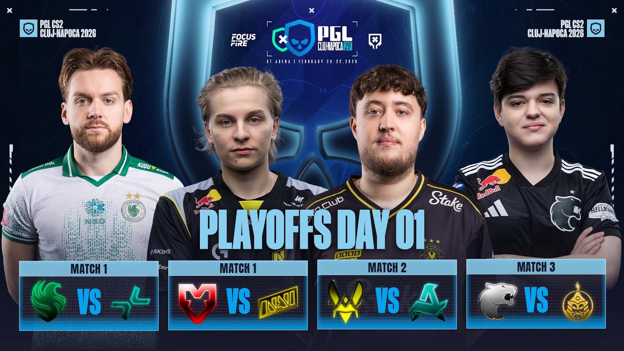 [FIL] PGL Cluj Napoca 2026 QF - Falcons vs PARIVISION, NAVI vs MOUZ, VIT vs Aurora, FUR vs MongolZ