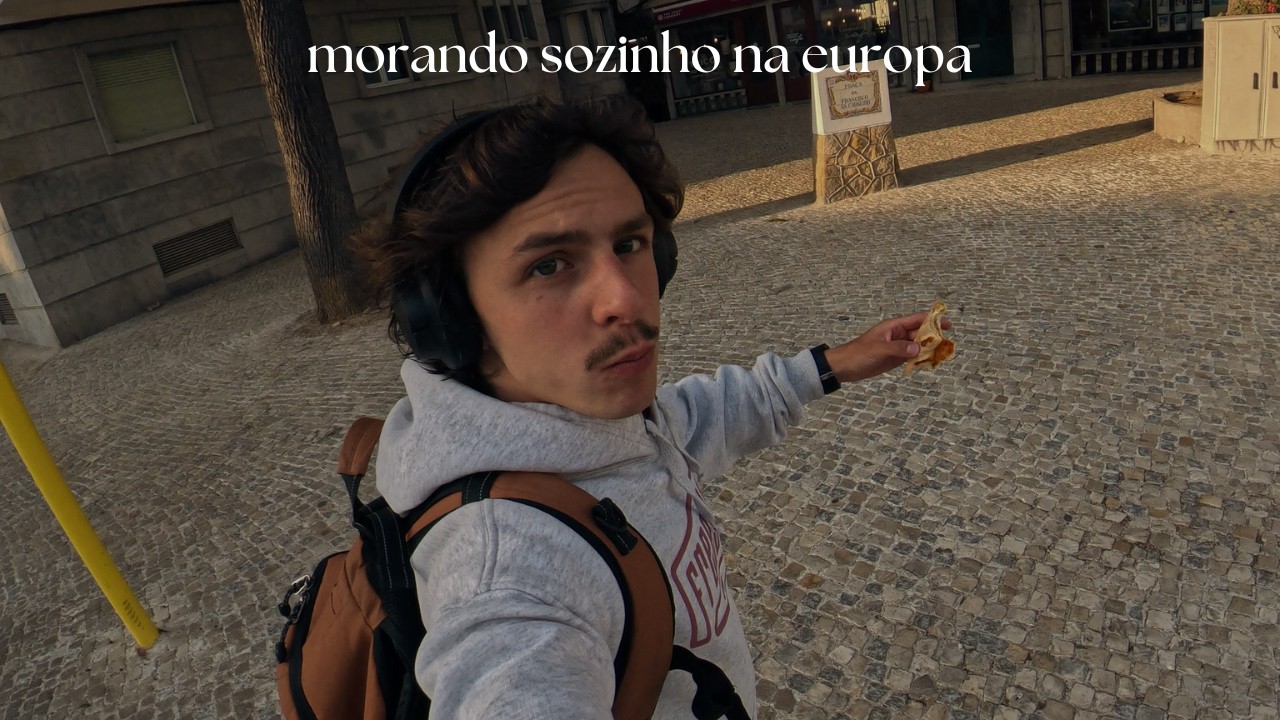 Um dia na vida morando sozinho na Europa aos 20 (Ep.1) -
