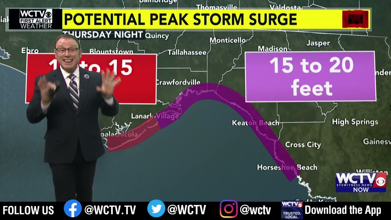 Hurricane Helene Landfall Coverage - WCTV Tallahassee (Part 1)