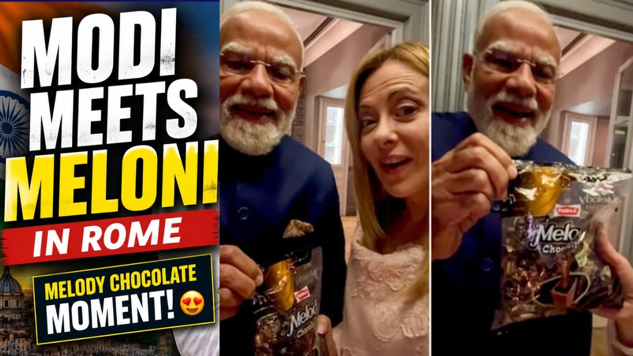 PM Modi Meloni and Melody Viral Moment | Viral Video | PM Modi Italy Visit | News9