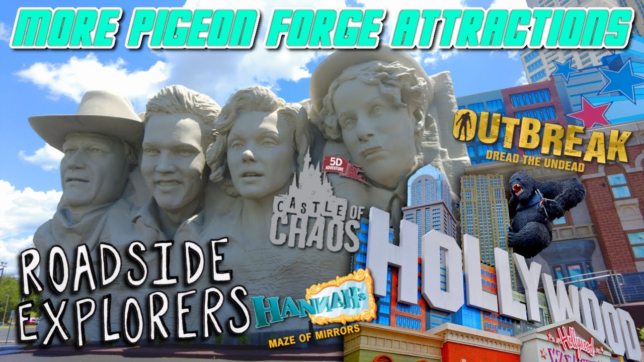 HOLLYWOOD WAX MUSEUM & CASTLE OF CHAOS | Pigeon Forge TN Attractions | Hannah's Mirror Maze & More