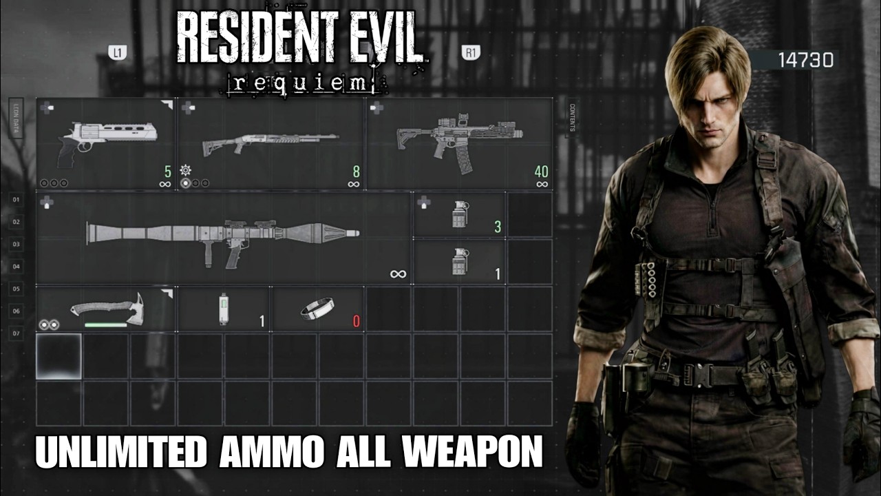 RESIDENT EVIL 9: REQUIEM (PS5) | INSANITY + UNLIMITED AMMO & RPG 7