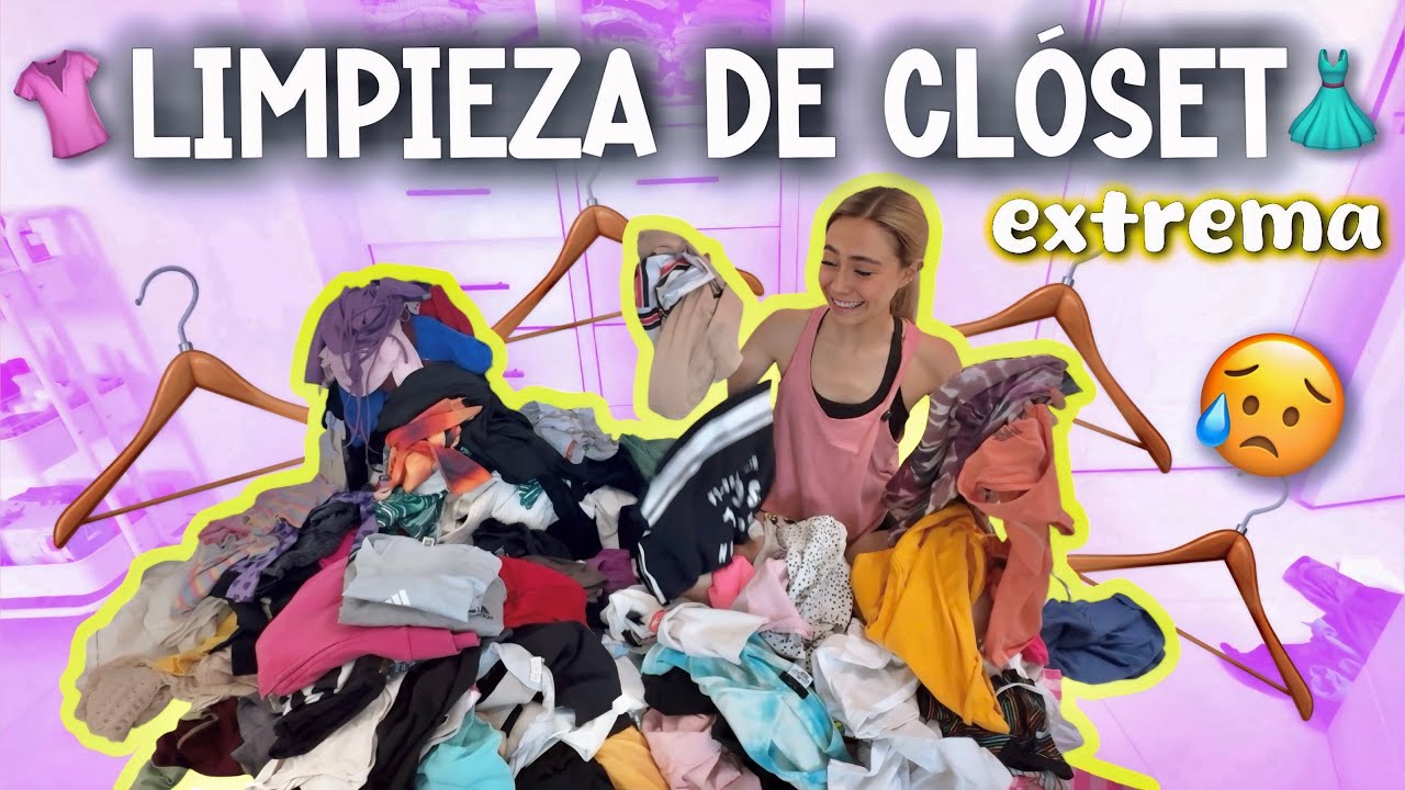 ADIÓS A LA MITAD DE MI CLOSET😱 | Limpieza profunda- Evelyn Rangel