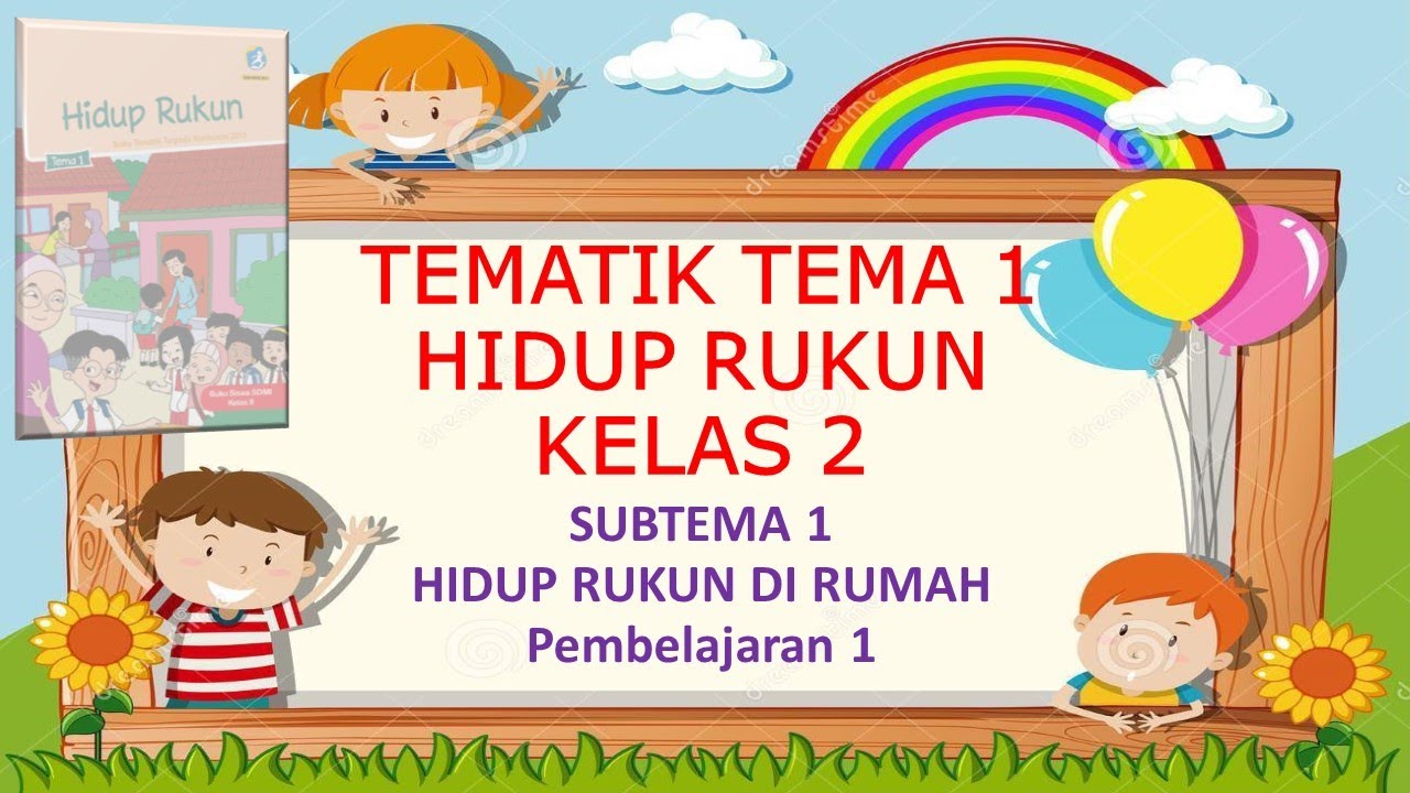 Kelas 2 Tematik : Tema 1 Hidup Rukun Subtema 1 Pembelajaran 1