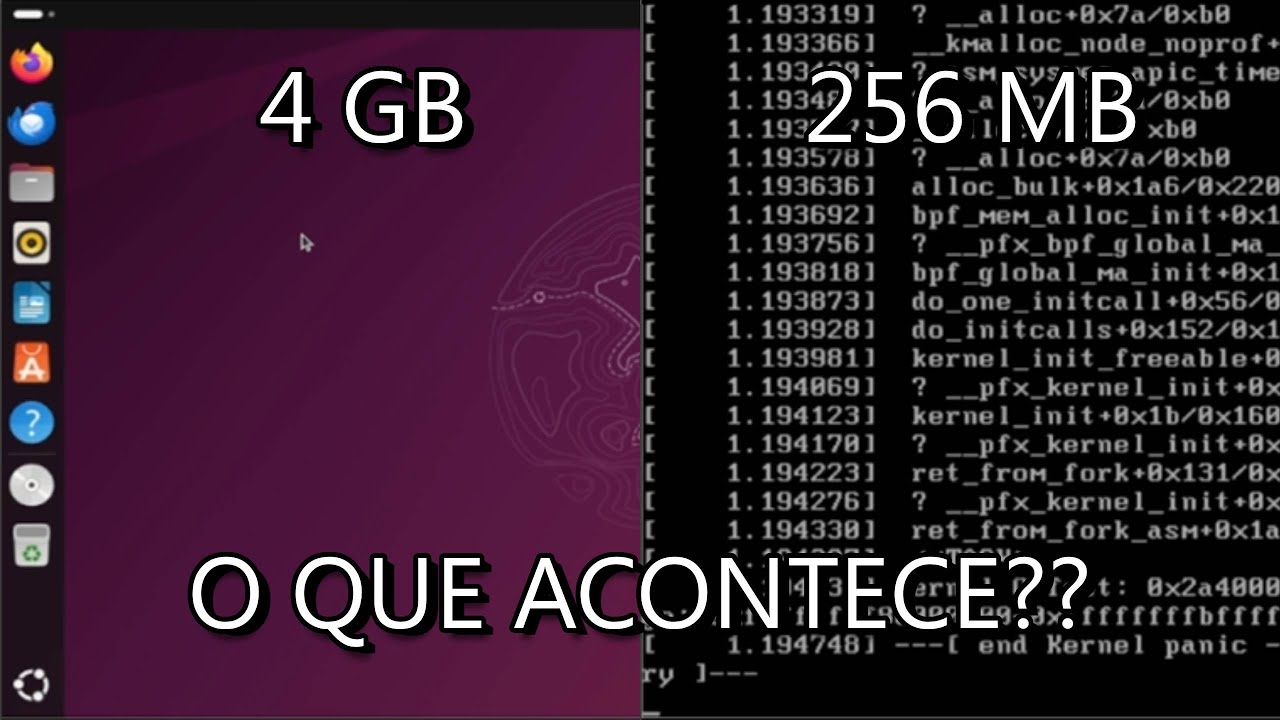 O que acontece se o RAM fica diminuindo no Ubuntu