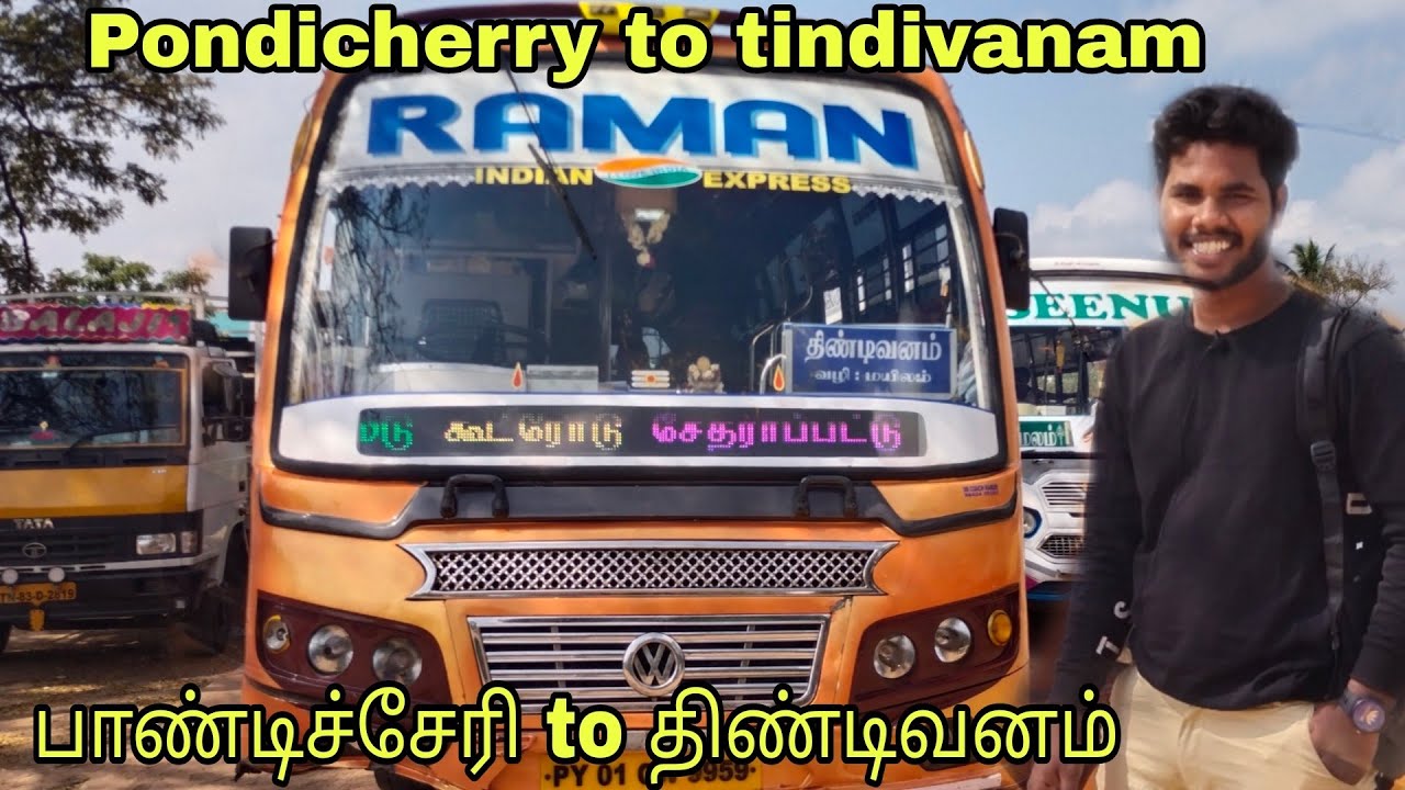 Pondicherry to tindivanam bus cabin ride|பாண்டிச்சேரி to திண்டிவனம் Bus review #bustravelreview
