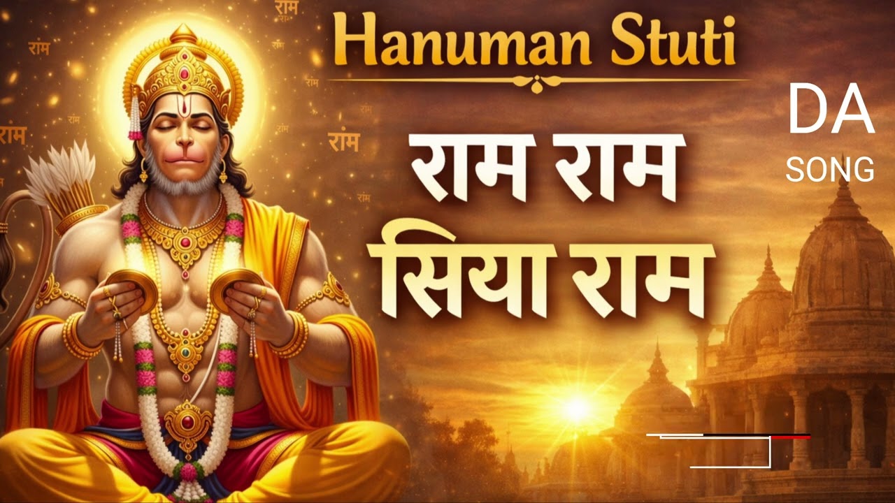 Hanuman Stuti | राम राम सिया राम | Morning Peace & Devotion | संकट मोचन स्तुति | हनुमान का गाना 