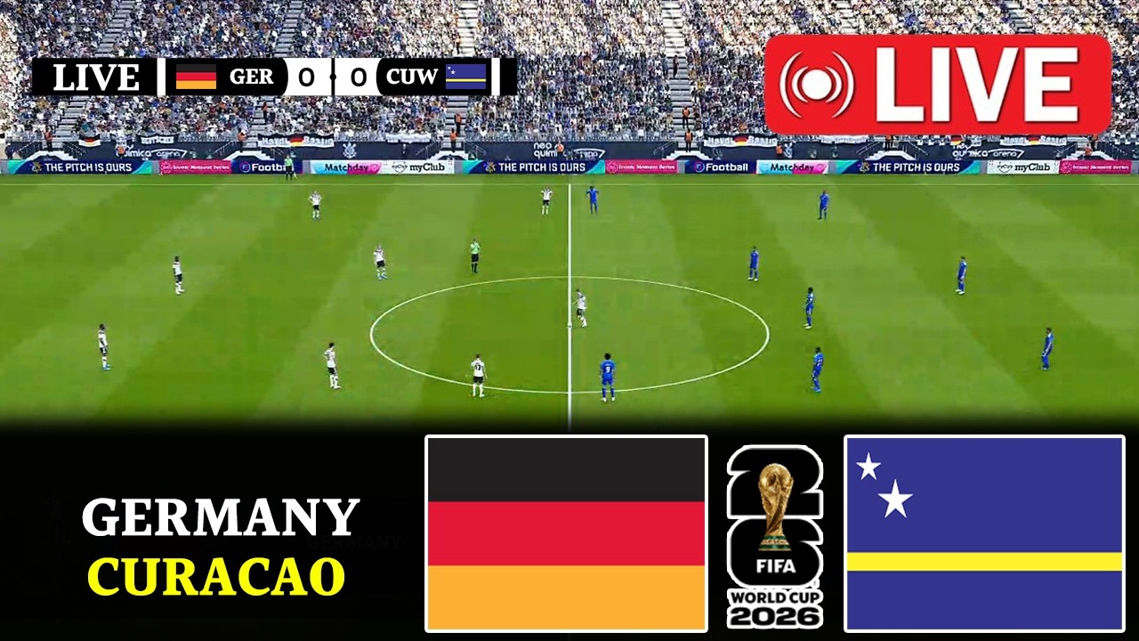 Germany vs Curacao | World Cup 2026 | Full Match Streaming | Video Game - Simulation