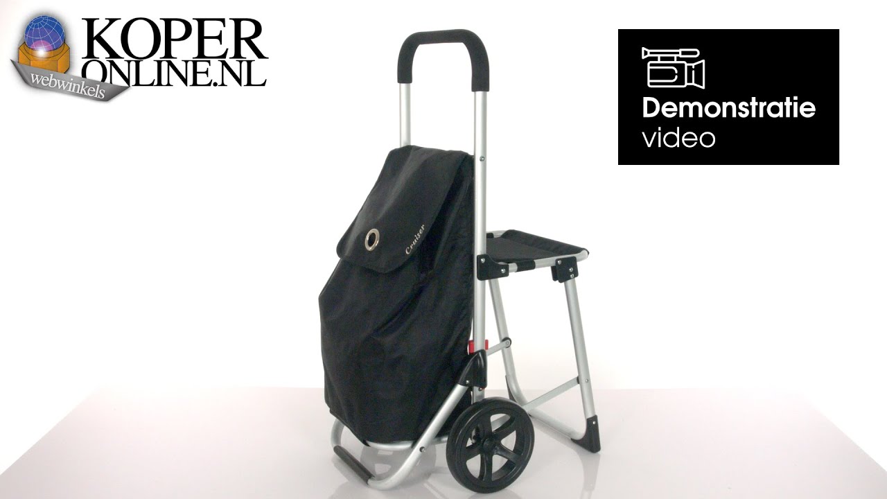 Shopping Cruizer Boodschappenwagen met Stoeltje