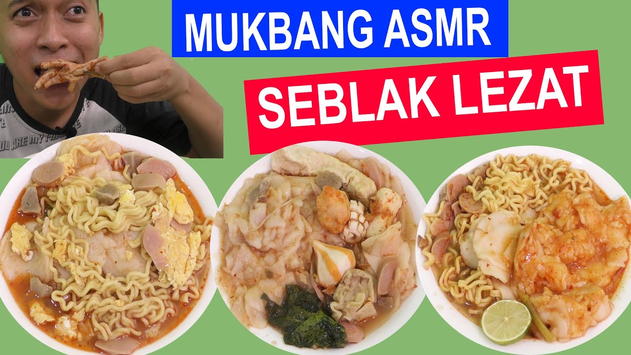MUKBANG ASMR SEBLAK LEZAT BAR BAR