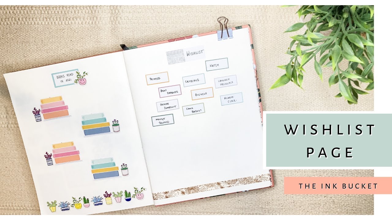 2021 Wishlist | The Ink Bucket Planner 2021 | Sanjana Raj