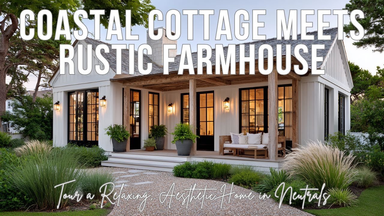 Прибрежный коттедж и деревенский фермерский дом | Посетите уютный и эстетичный дом в нейтральных ...