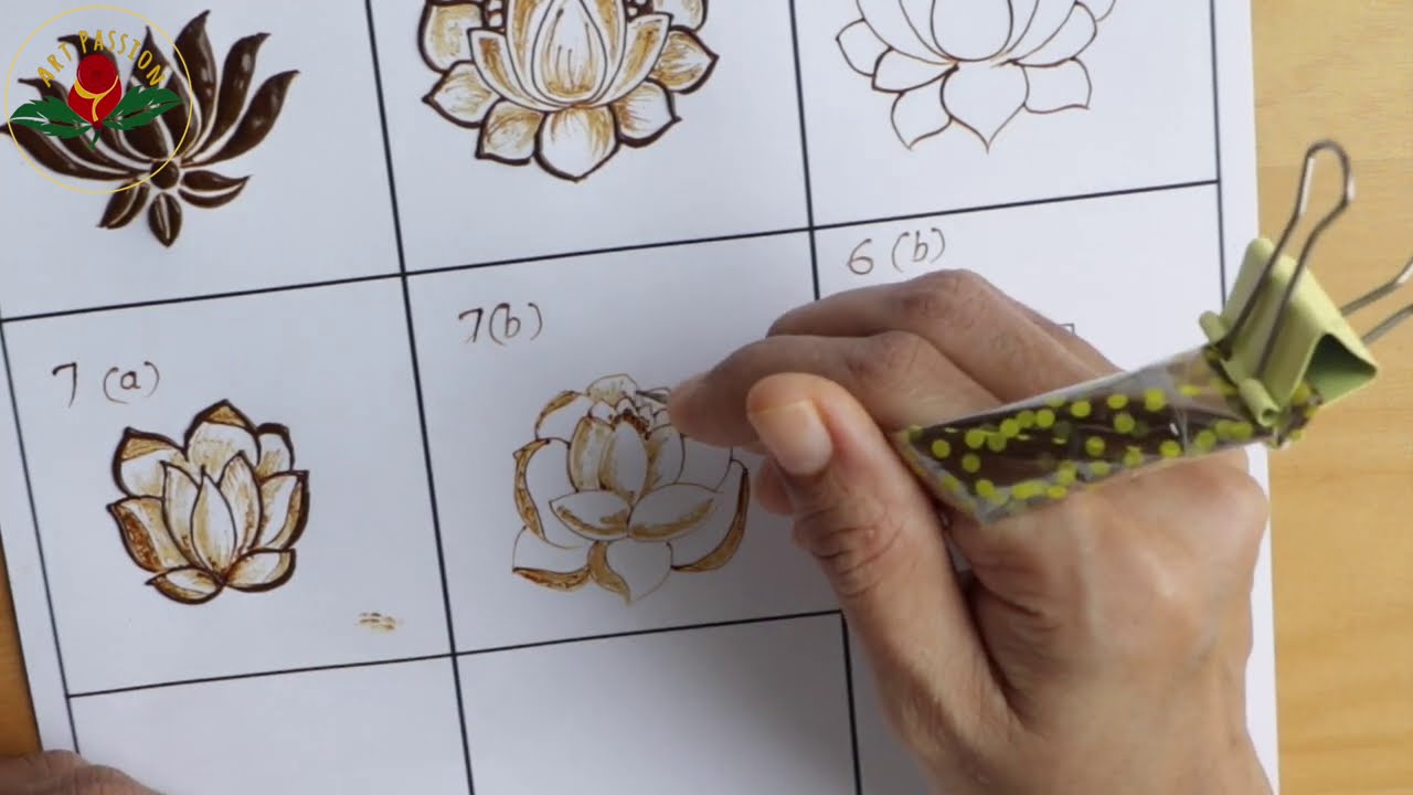 LOTUS for mehendi design | Learn various Lotus for modern style mehndi | realistic to bandhani lotus