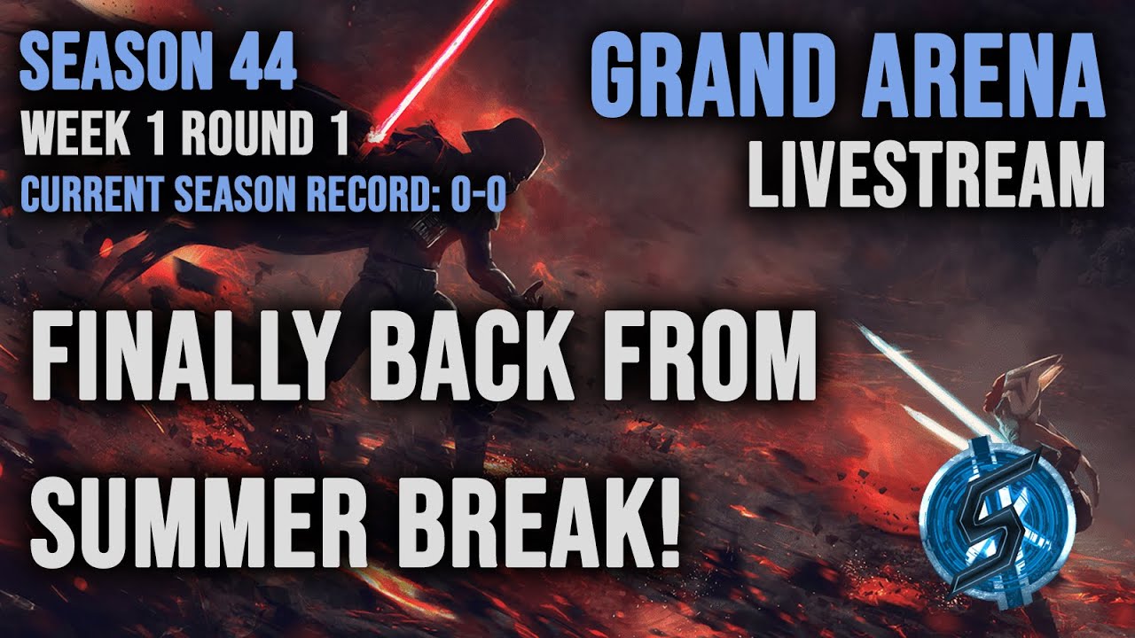 I'm back! Top50 GAC gameplay - 5v5 Grand Arena Live - SWGoH