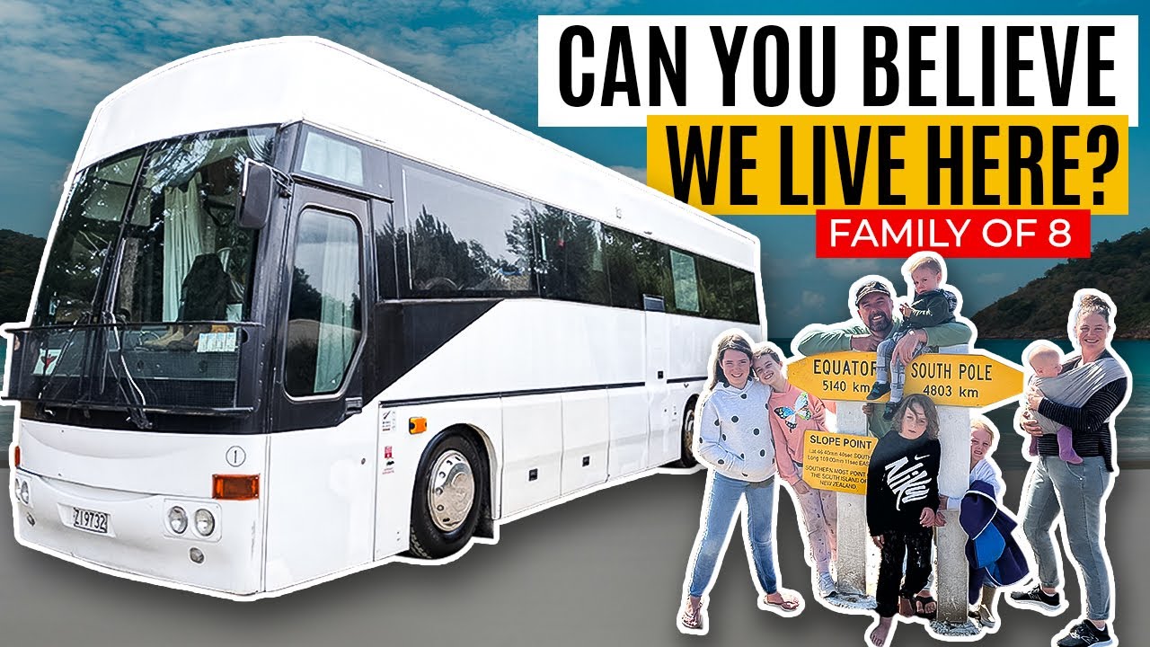 Крошечный дом, БОЛЬШАЯ семья | Автобусный тур по дому, который вы не забудете!