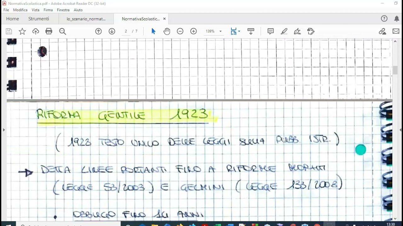 1   Dalla legge Casati 1859 alle nascita della Costituzione 1948