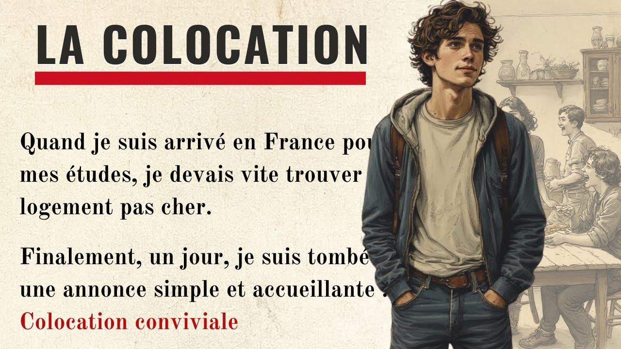 Colocation in France | Practice French Reading & Speaking | Learn French with Simple Story (B1&ndash;B2)