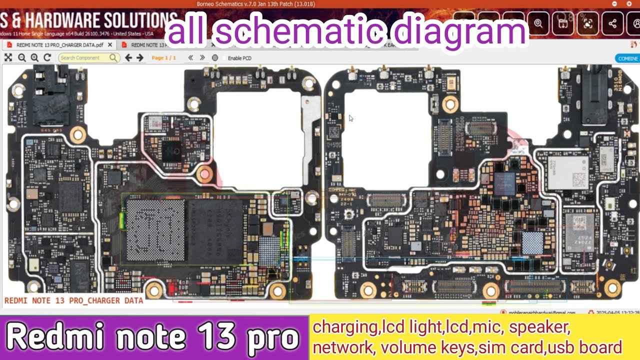 Redmi note 13 pro all schematic diagram