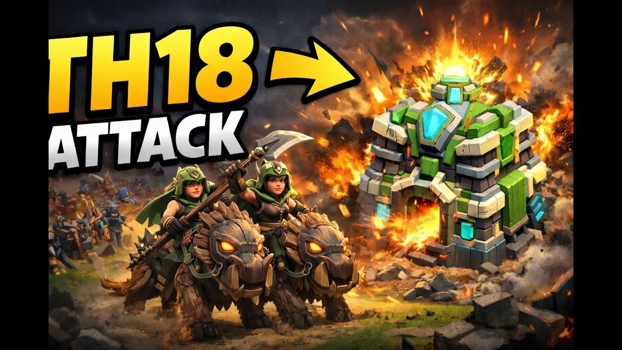 TH18 3 Star Attack Strategy | Clash of Clans | Battle Cartel Gaming
