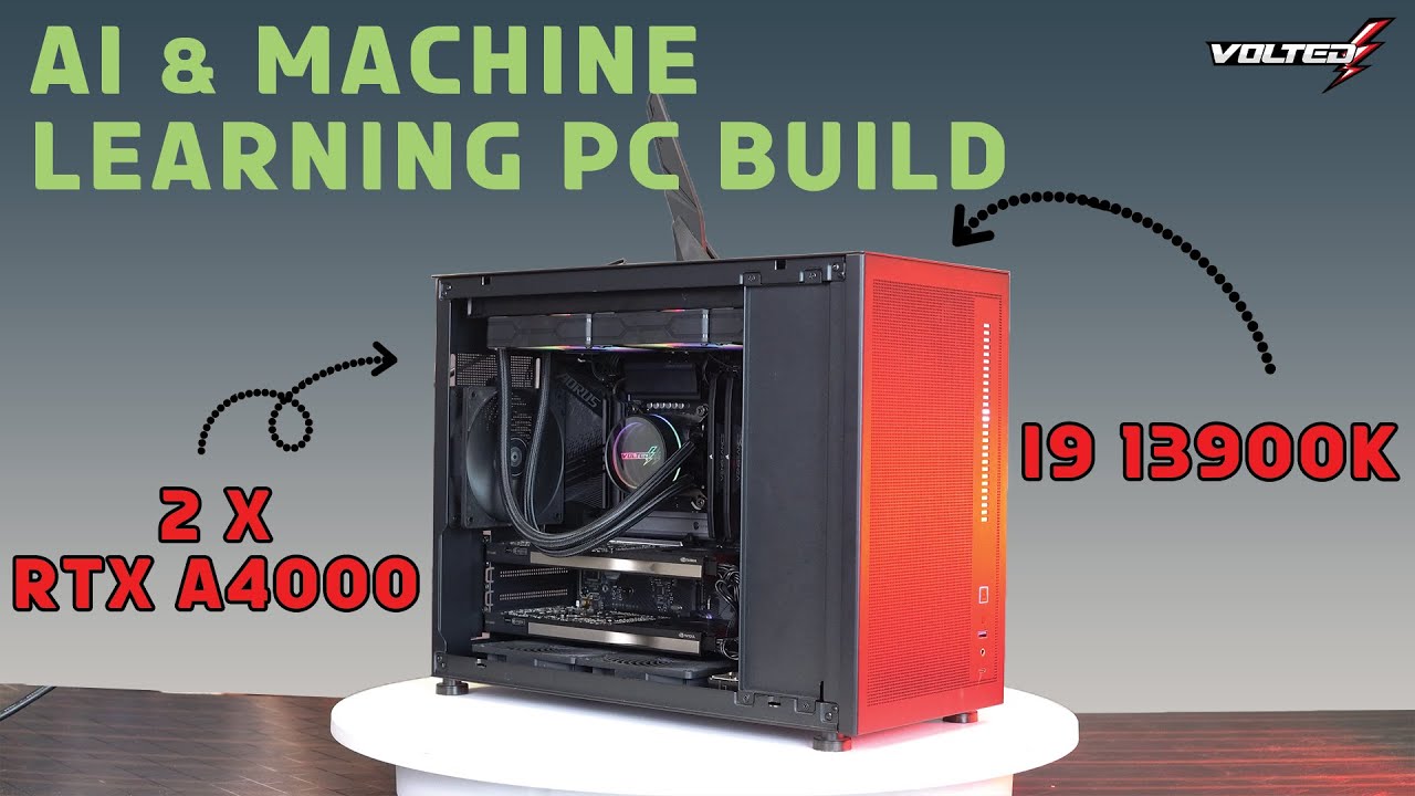 AI and Machine learning SFF PC Build 🔥i9 13900k + 2 X RTX A4000