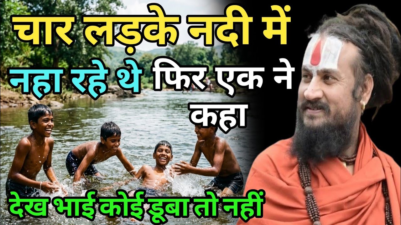 नदी में नहाते हुए चार लड़कों में एक ने पूछा कि क्या कोई कही डूब तो नहीं गया | vipin Bihari  Bundeli 