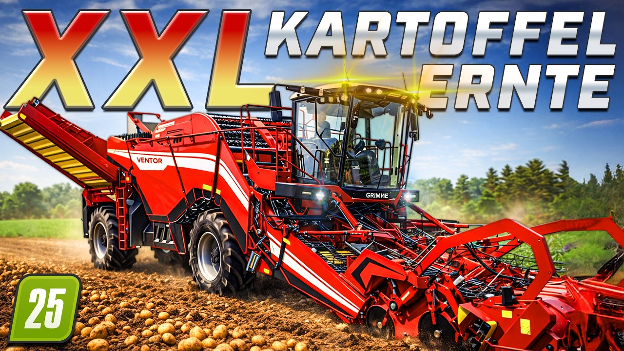 LS25 🚜 XXL KARTOFFELERNTE mit 10 Grimme Ventor 4150 🥔 8.500.000+ LITER [ROTTUMER ISLAND]