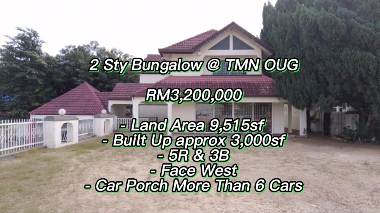 2 Sty Bungalow @ Taman OUG (Big Car Porch & Good Privacy) (EP1)